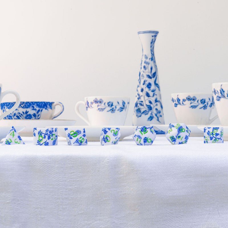 Full Art Dice™ Porcelain kauliukų rinkinys Q - WORKSHOP - OBUOLYS
