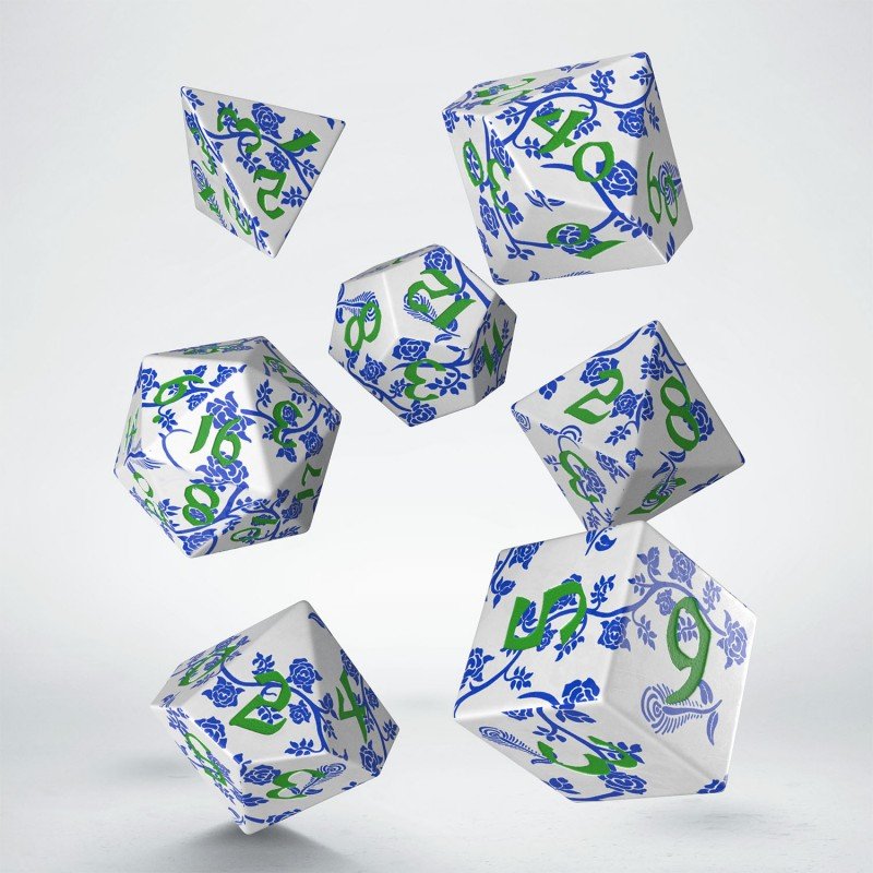 Full Art Dice™ Porcelain kauliukų rinkinys Q - WORKSHOP - OBUOLYS