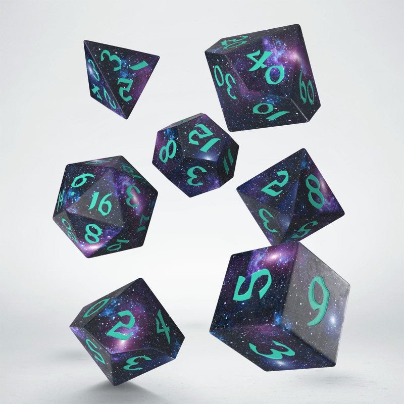 Full Art Dice™ Stardust kauliukų rinkinys Q - WORKSHOP - OBUOLYS