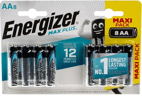 Energizer Max Plus AA šarminės baterijos, 8 vnt.