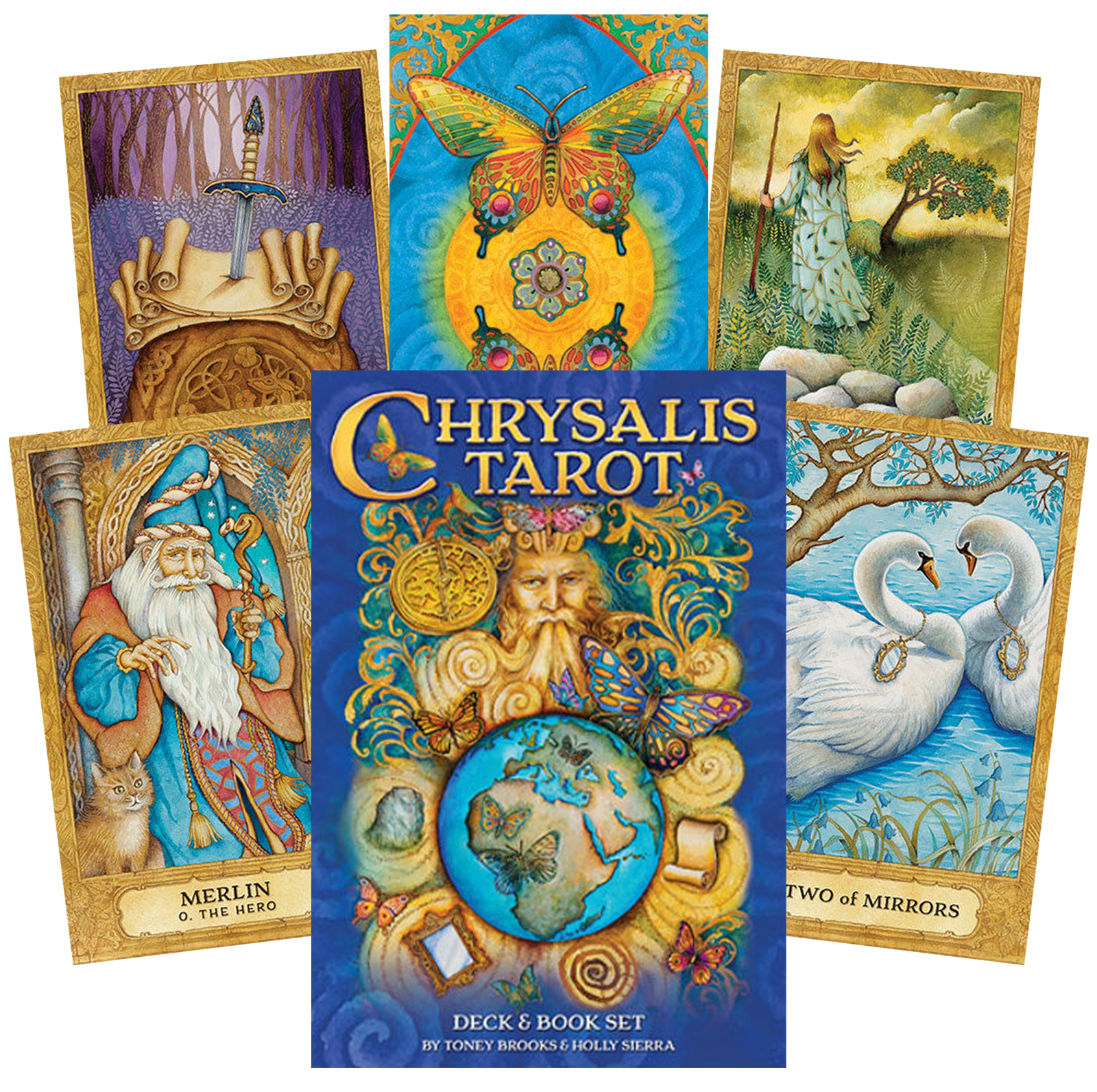 Chrysalis taro kortos ir knyga US Games Systems