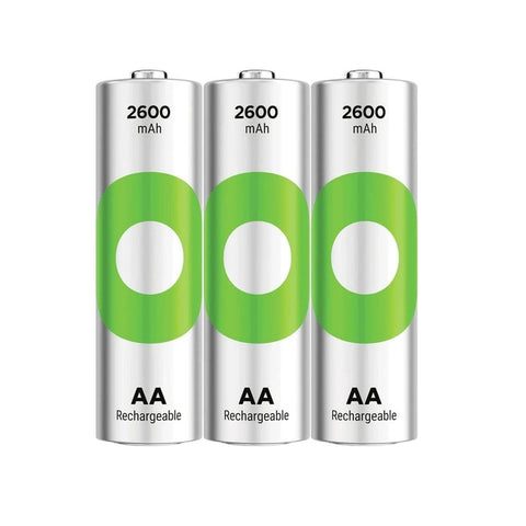 GP AA Recyko 2600mAh įkraunamos baterijos (palaidos) 3 vnt.