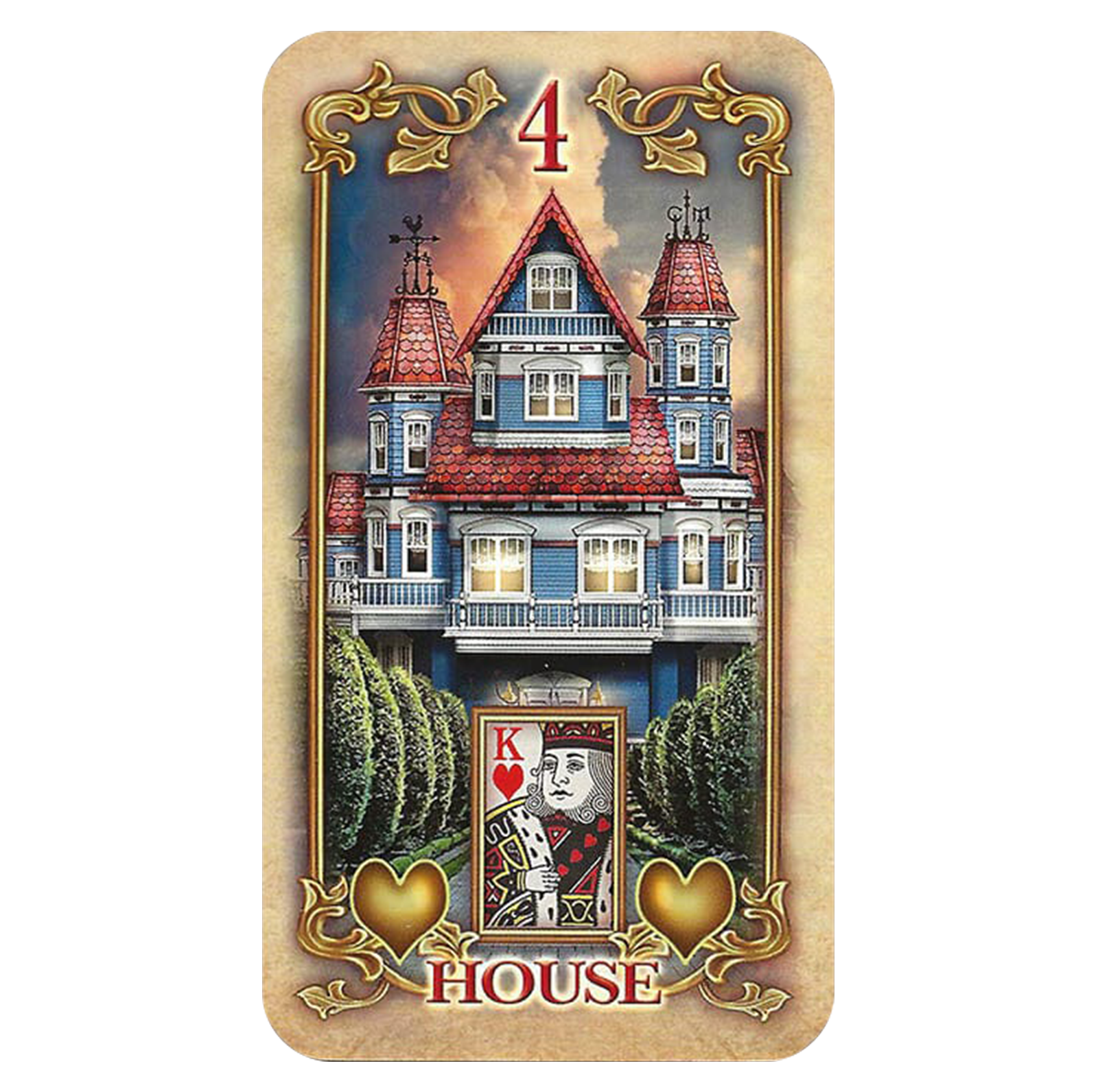 Lustrous Lenormand Oracle kortos Llewellyn