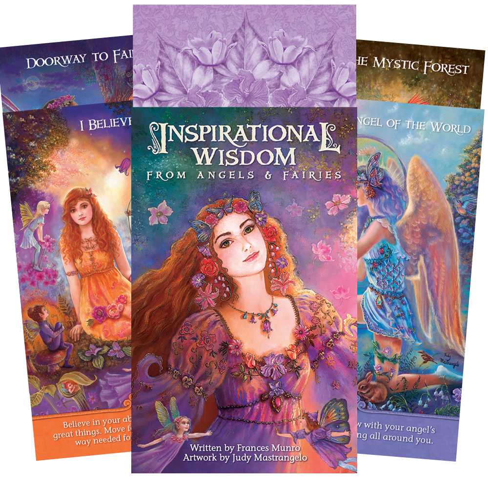 INSPIRATIONAL WISDOM FROM ANGELS & FAIRIES KORTOS: įkvėpimas, gydanti energija ir džiaugsmas iš šviesos būtybių pasaulio