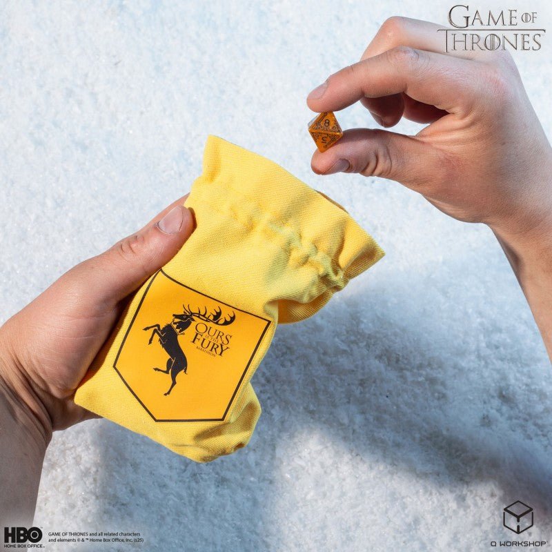 Game of Thrones. Baratheon kauliukų maišelis Q - Workshop - OBUOLYS
