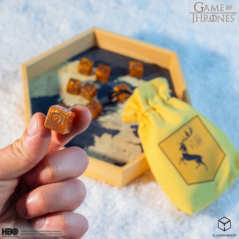 Game of Thrones. Baratheon kauliukų rinkinys 10xD6 Q - WORKSHOP - OBUOLYS
