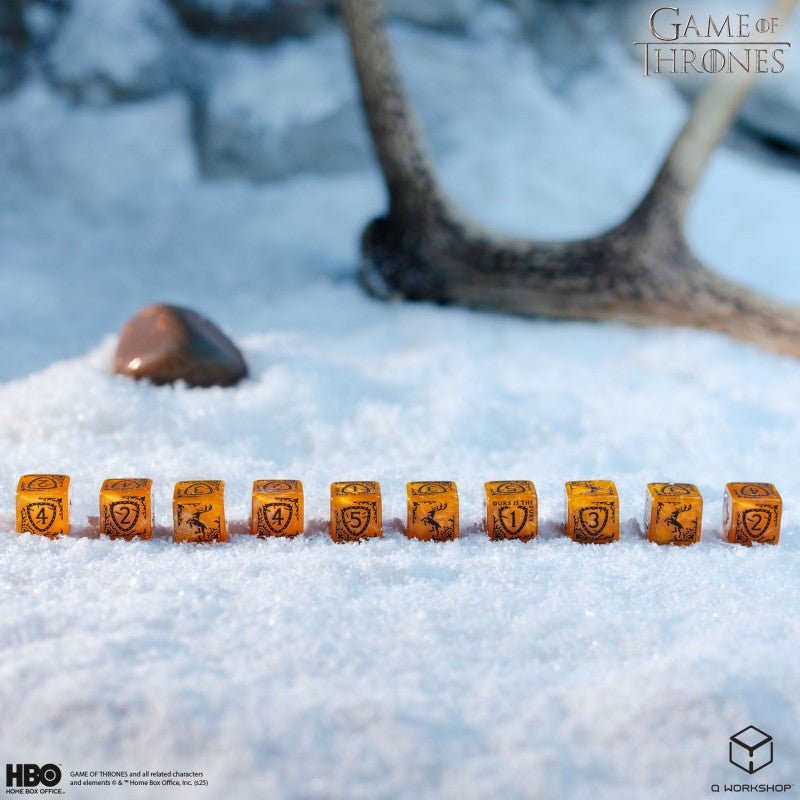 Game of Thrones. Baratheon kauliukų rinkinys 10xD6 Q - WORKSHOP - OBUOLYS