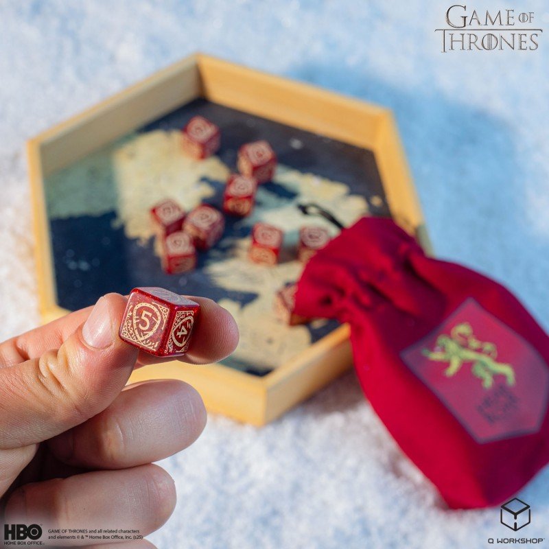 Game of Thrones. Lannister kauliukų rinkinys 10xD6 Q - WORKSHOP - OBUOLYS