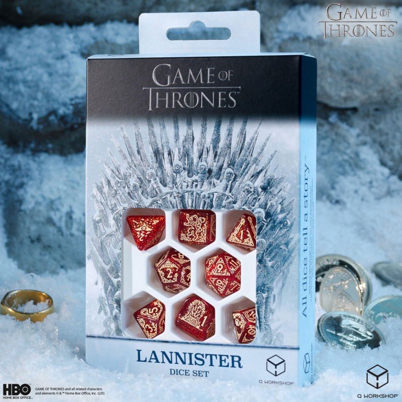 Game of Thrones. Lannister kauliukų rinkinys Q - WORKSHOP - OBUOLYS