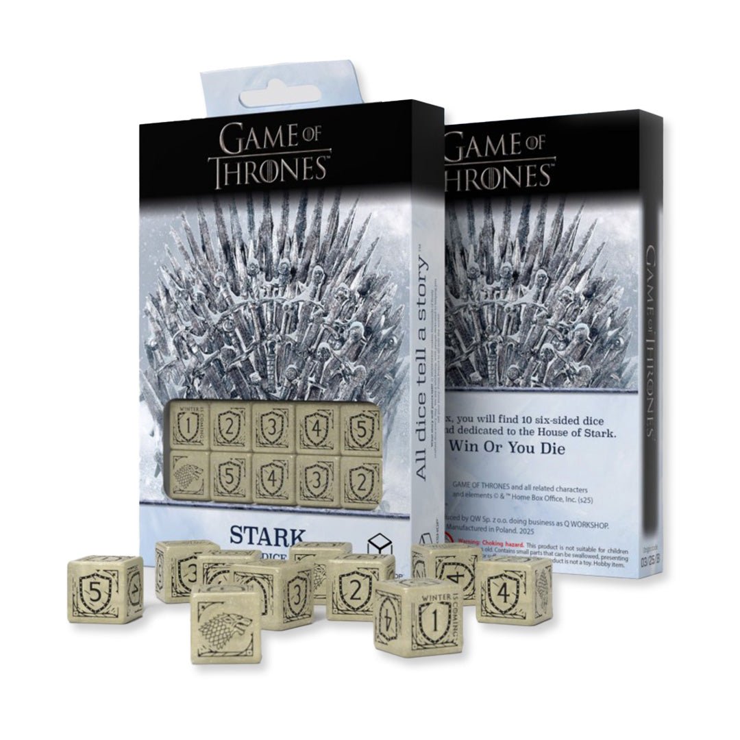 Game of Thrones. Stark kauliukų rinkinys 10xD6 Q - WORKSHOP - OBUOLYS