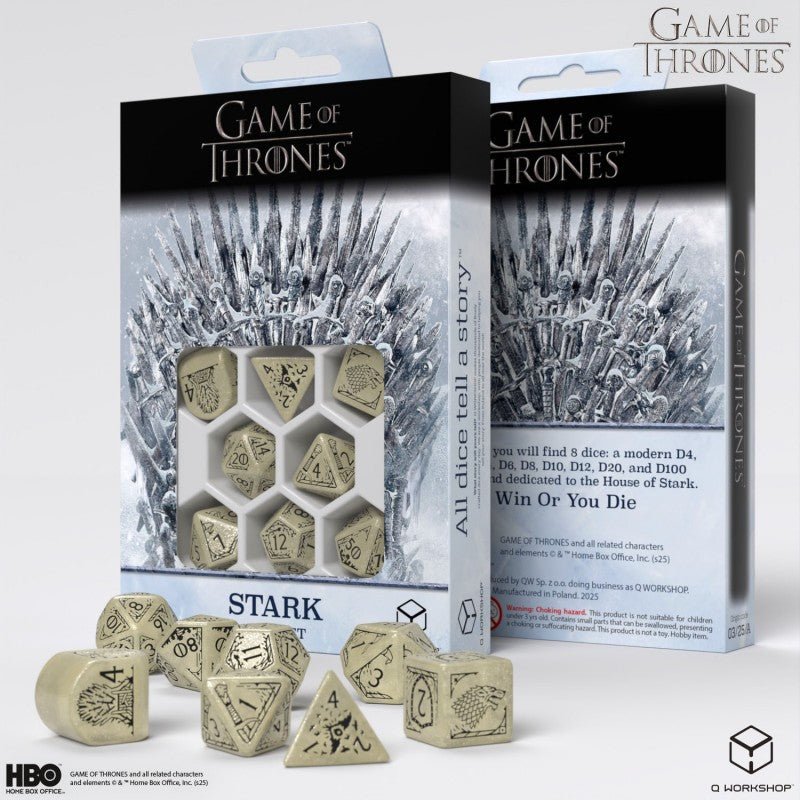 Game of Thrones. Stark kauliukų rinkinys Q - WORKSHOP - OBUOLYS