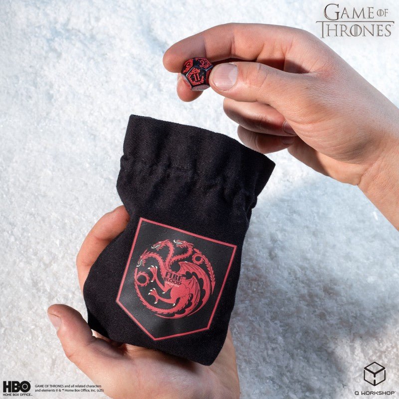 Game of Thrones. Targaryen kauliukų maišelis Q - Workshop - OBUOLYS