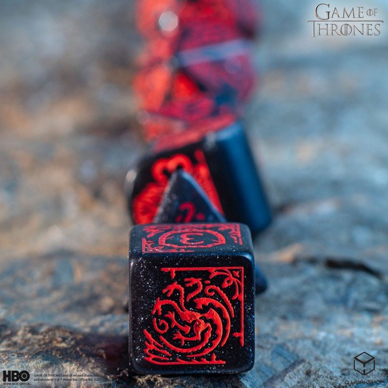 Game of Thrones. Targaryen kauliukų rinkinys Q - WORKSHOP - OBUOLYS