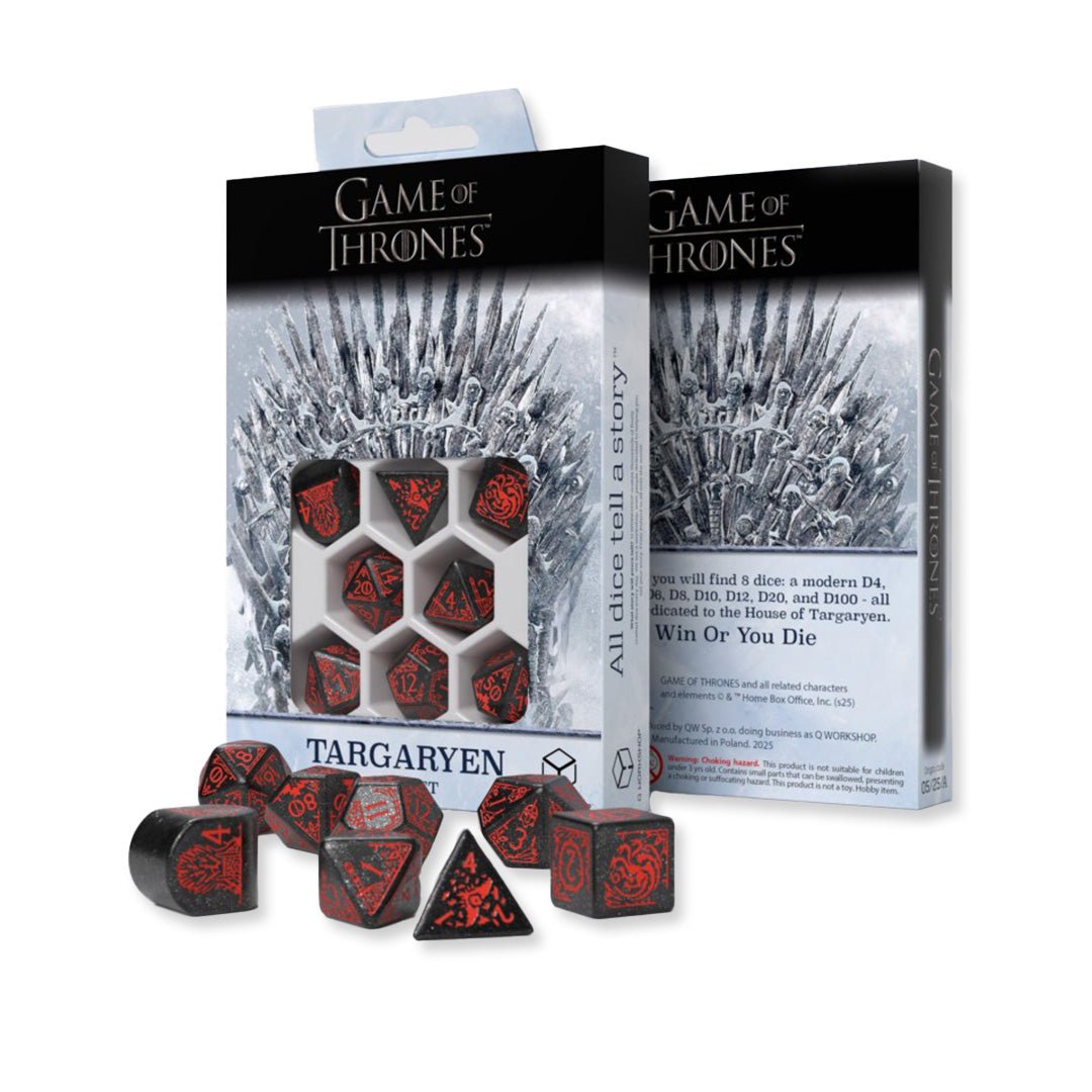 Game of Thrones. Targaryen kauliukų rinkinys Q - WORKSHOP - OBUOLYS
