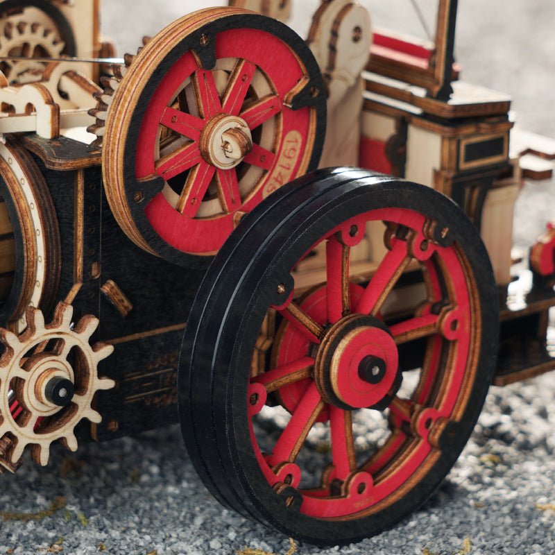GARVEŽYS: 3D medinė dėlionė mechanikos entuziastams - OBUOLYS