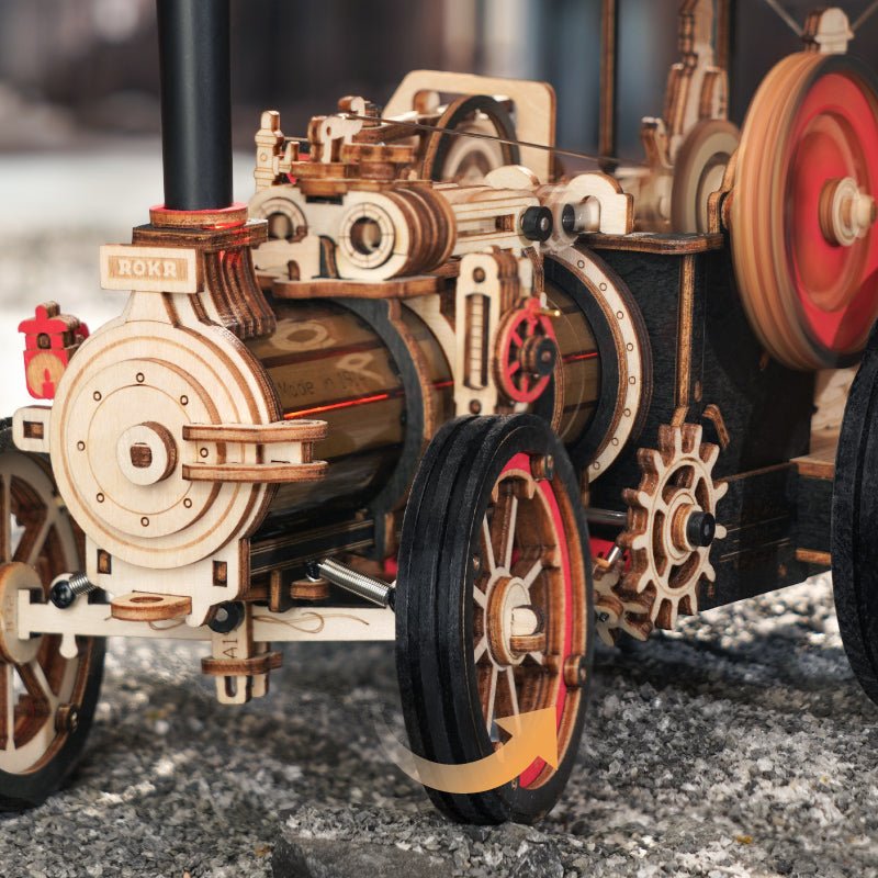 GARVEŽYS: 3D medinė dėlionė mechanikos entuziastams - OBUOLYS