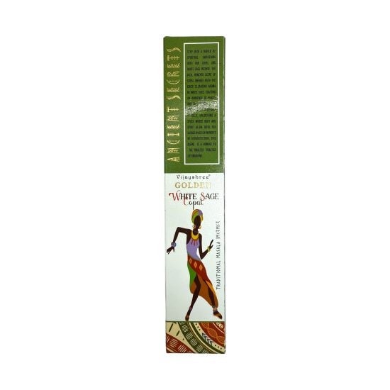 Golden Ancient Series Copal and White Sage Smilkalai Vijayshree - OBUOLYS