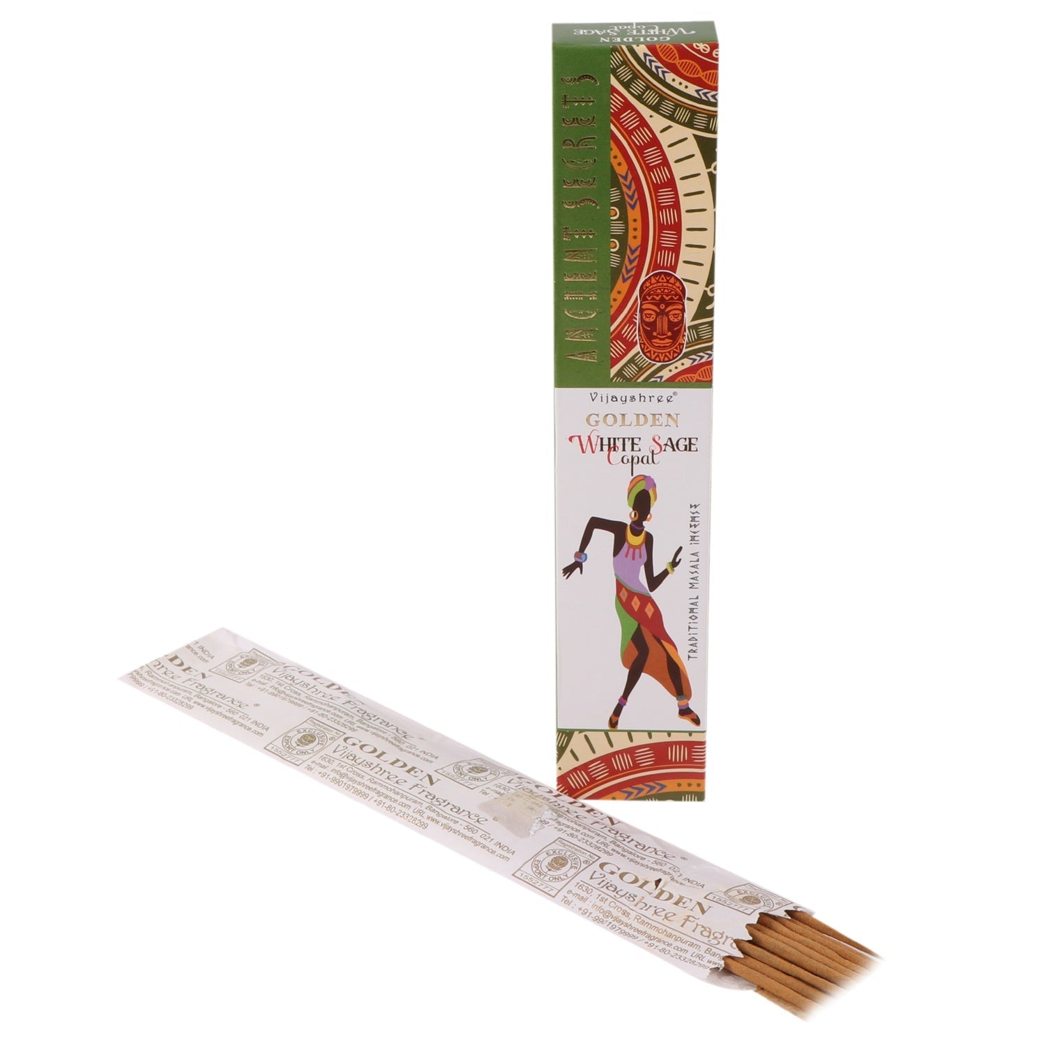 Golden Ancient Series Copal and White Sage Smilkalai Vijayshree - OBUOLYS