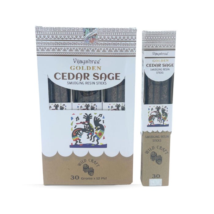 Golden Cedar Sage smilkalų lazdelės - OBUOLYS