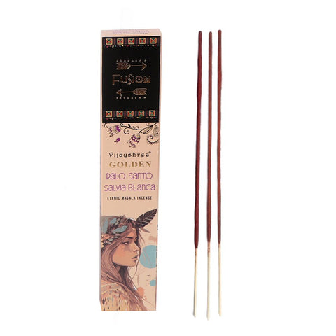 Golden Palo Santo and White Sage smilkalų lazdelės - OBUOLYS