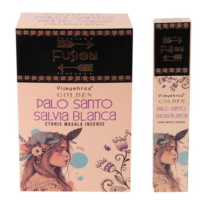 Golden Palo Santo and White Sage smilkalų lazdelės - OBUOLYS