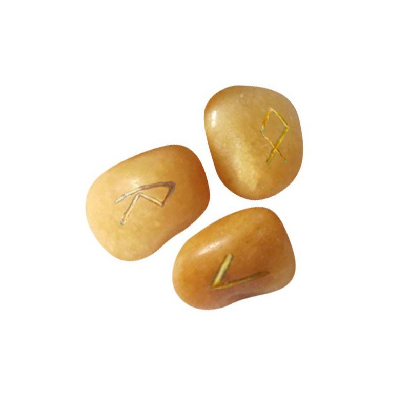 Golden Quartz Runos Lo Scarabeo - OBUOLYS