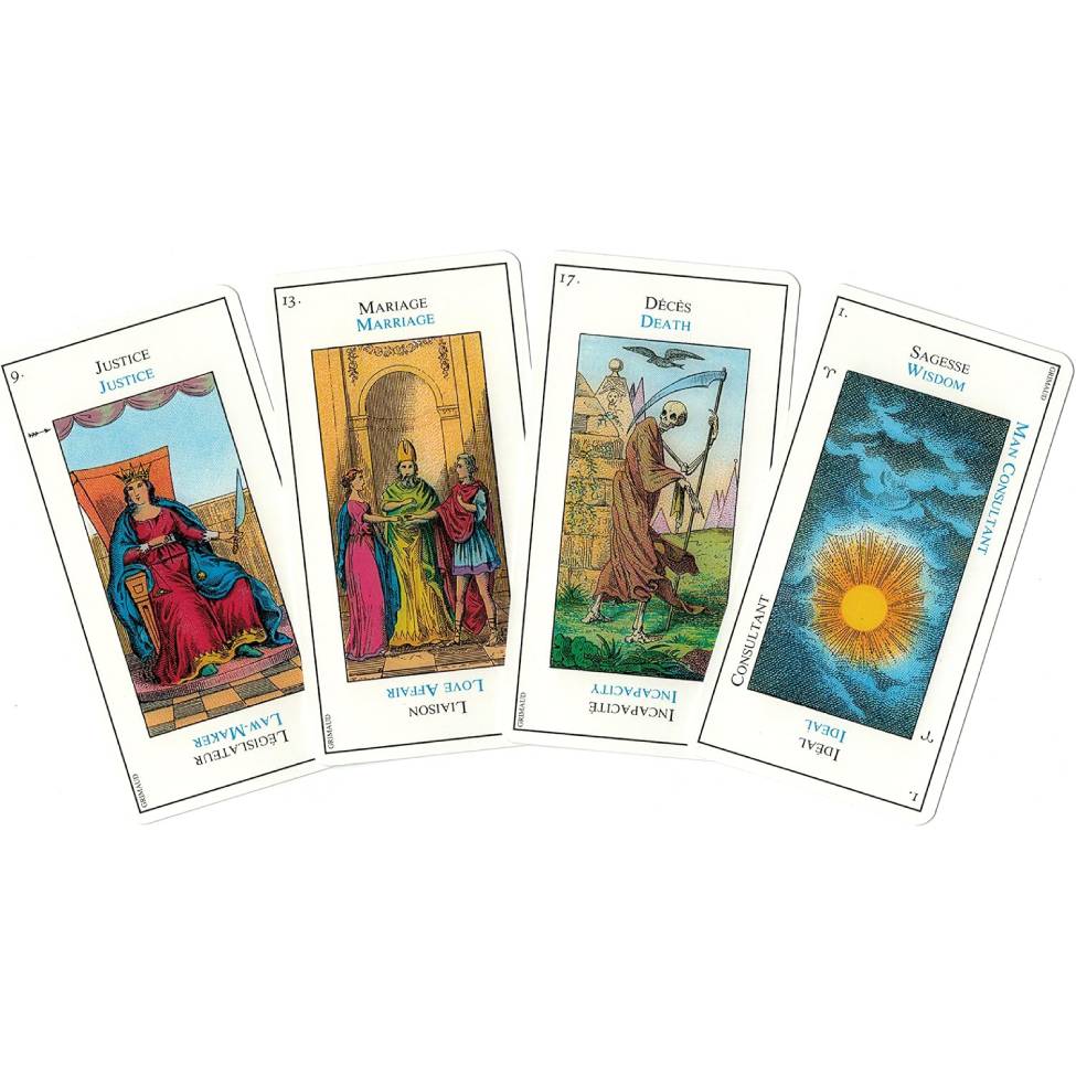 Grand Etteilla Ou Tarot Egyptien Kortos Prancūzų Kalba Cartamundi - OBUOLYS
