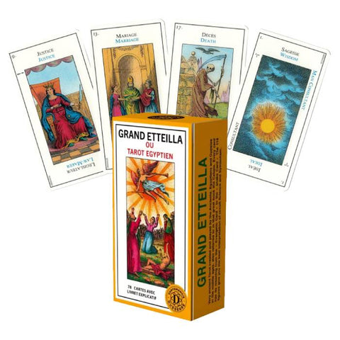Grand Etteilla Ou Tarot Egyptien Kortos Prancūzų Kalba Cartamundi - OBUOLYS