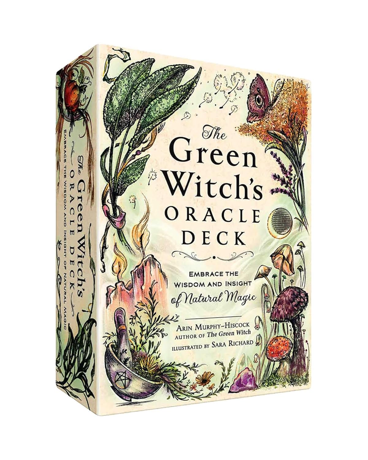 Green Witch's Oracle kortos Adams Media - OBUOLYS
