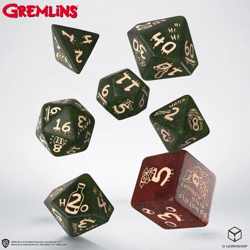 Gremlins RPG kauliukų rinkinys Q - workshop - OBUOLYS