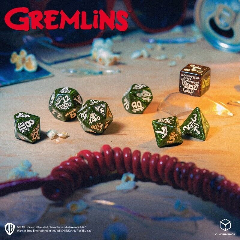 Gremlins RPG kauliukų rinkinys Q - workshop - OBUOLYS