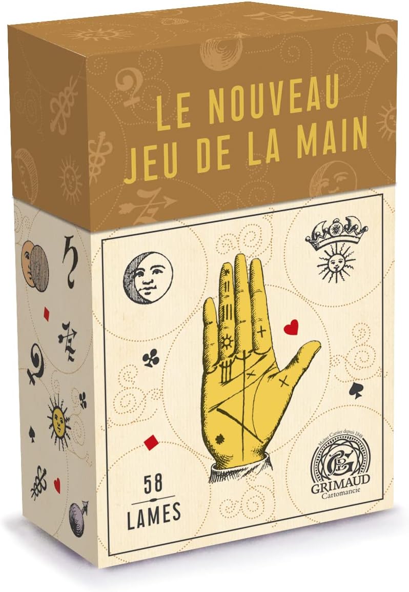 Grimaud - Le Nouveau Jeu de la Main Orakulo kortos prancūzų kalba Grimaud Cartomancie - OBUOLYS