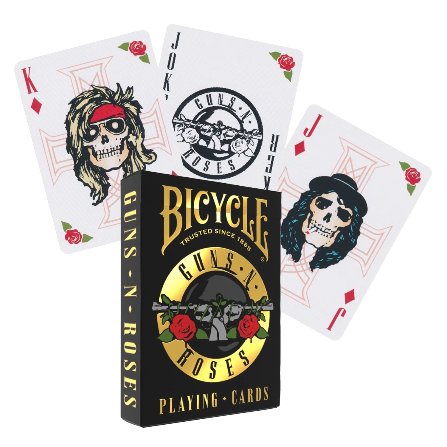 Guns N' Roses žaidimo kortos Bicycle - OBUOLYS