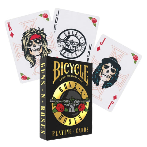 Guns N' Roses žaidimo kortos Bicycle - OBUOLYS