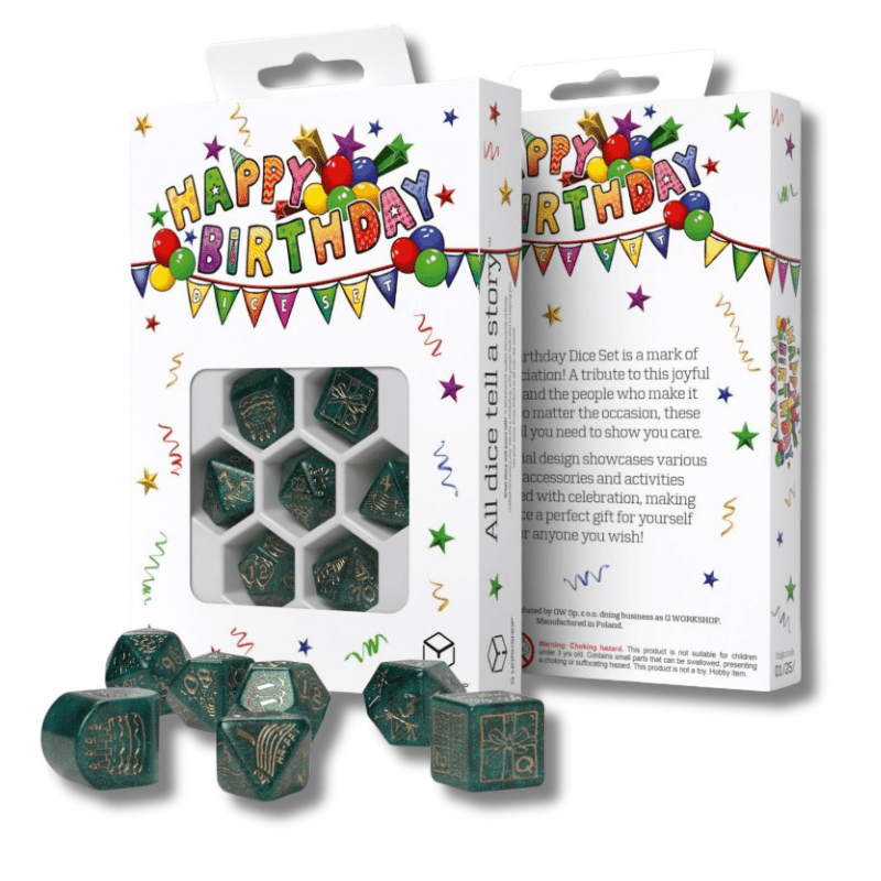 Happy Birthday kauliukų rinkinys - Balloons Q - WORKSHOP - OBUOLYS