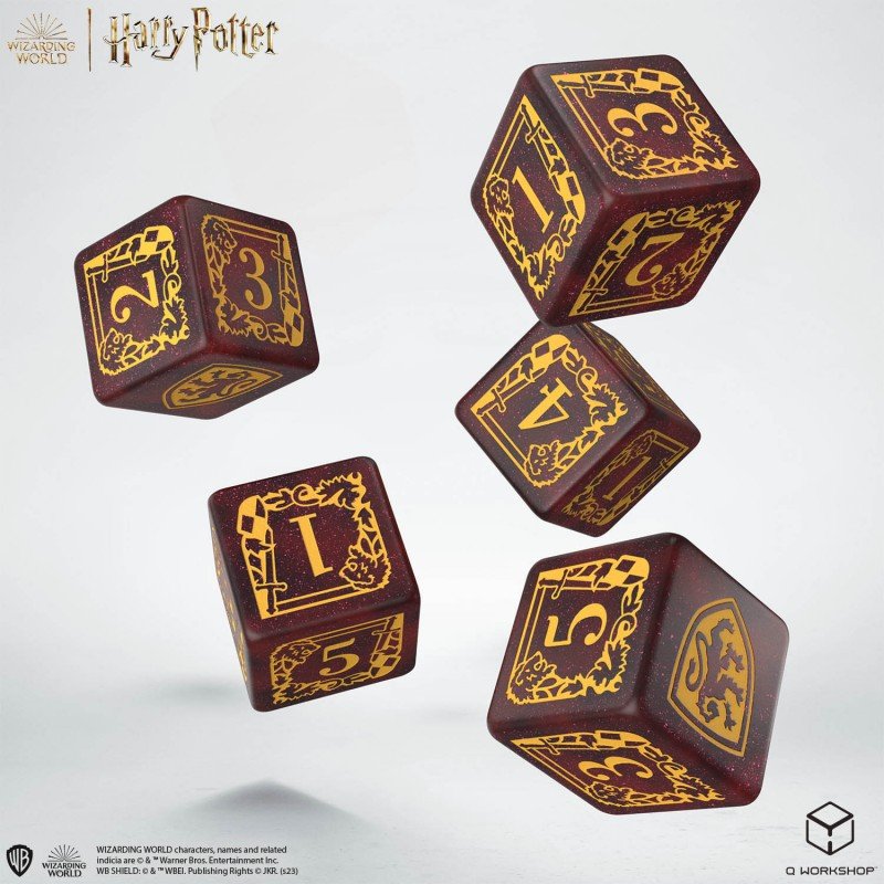 Harry Potter. Gryffindor Dice & Pouch kauliukų ir maišelio rinkinys - OBUOLYS
