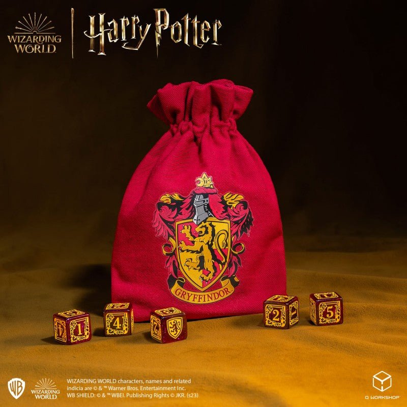 Harry Potter. Gryffindor Dice & Pouch kauliukų ir maišelio rinkinys - OBUOLYS