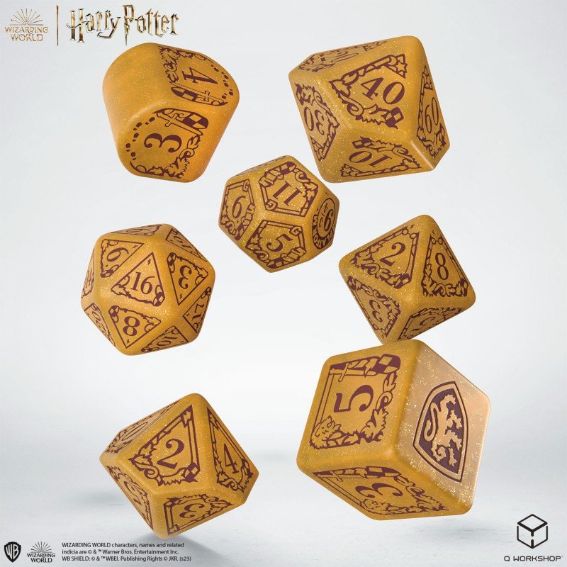 Harry Potter. Gryffindor Modern Dice kauliukų rinkinys (auksinės sp.) - OBUOLYS