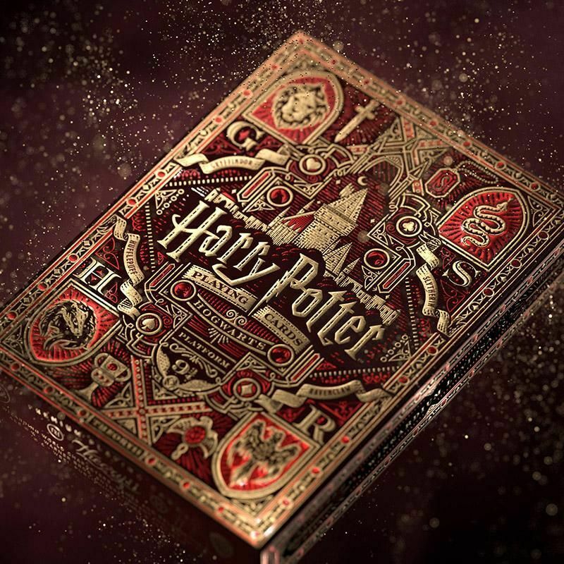 Harry Potter Gryffindor Raudonos Theory11 žaidimo kortos - OBUOLYS