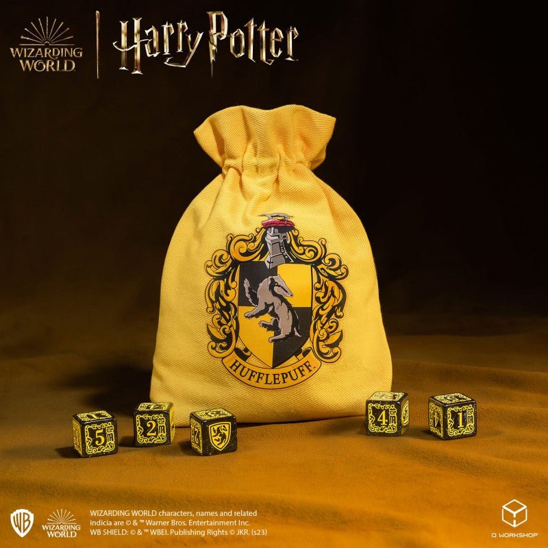 Harry Potter. Hufflepuff Dice & Pouch kauliukų ir maišelio rinkinys - OBUOLYS