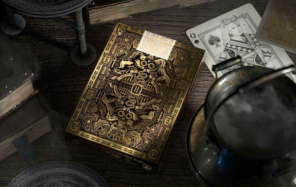 Harry Potter Hufflepuff Geltonos Theory11 žaidimo kortos - OBUOLYS