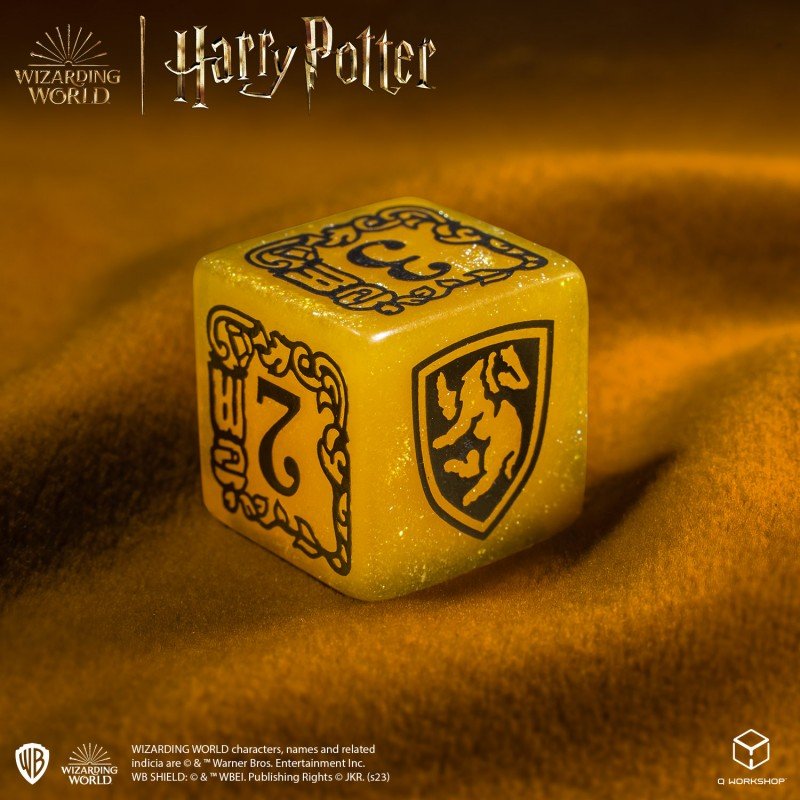 Harry Potter. Hufflepuff Modern Dice kauliukų rinkinys (geltonos sp.) - OBUOLYS