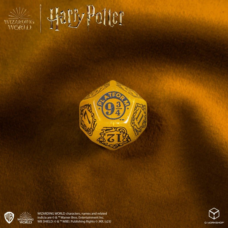 Harry Potter. Hufflepuff Modern Dice kauliukų rinkinys (geltonos sp.) - OBUOLYS