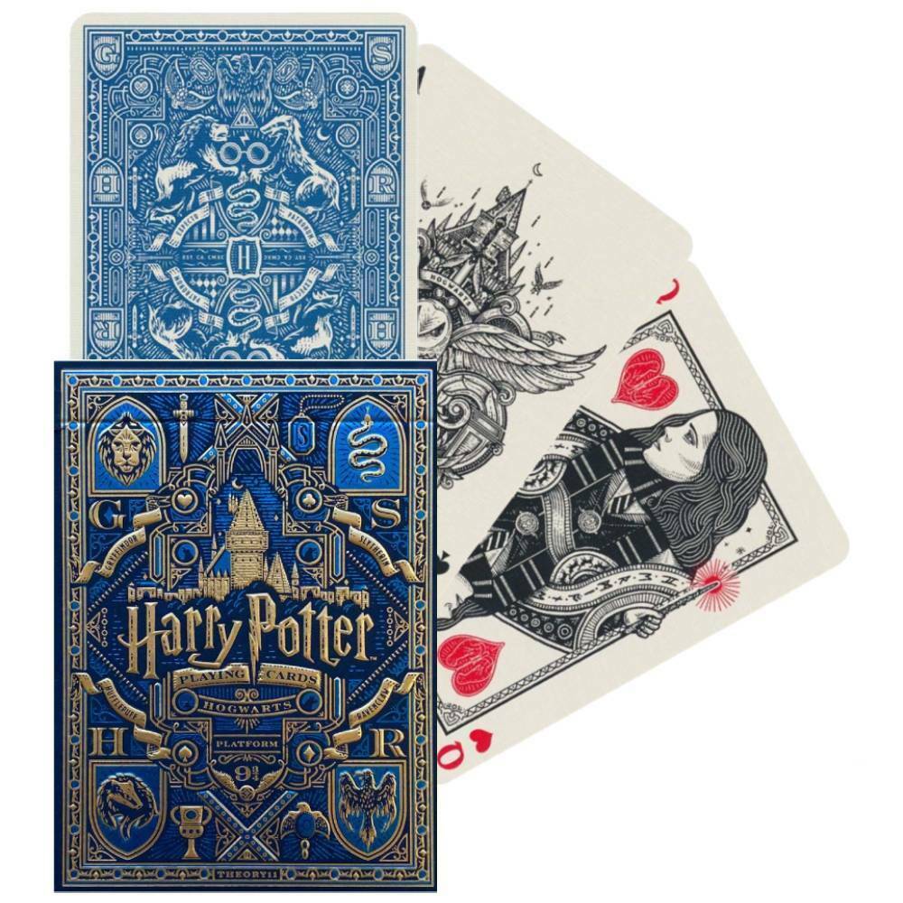 Harry Potter Raven Claw Mėlynos Theory11 žaidimo kortos - OBUOLYS