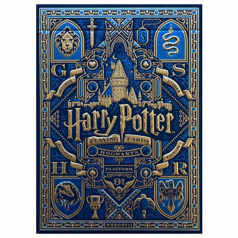 Harry Potter Raven Claw Mėlynos Theory11 žaidimo kortos - OBUOLYS