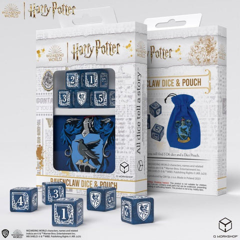 Harry Potter. Ravenclaw Dice & Pouch kauliukų ir maišelio rinkinys - OBUOLYS