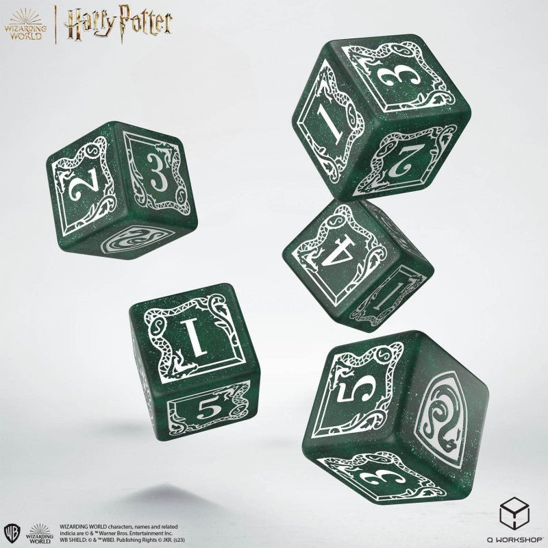 Harry Potter. Slytherin Dice & Pouch kauliukų ir maišelio rinkinys - OBUOLYS