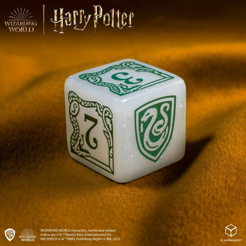 Harry Potter. Slytherin Modern Dice kauliukų rinkinys (baltos sp.) - OBUOLYS