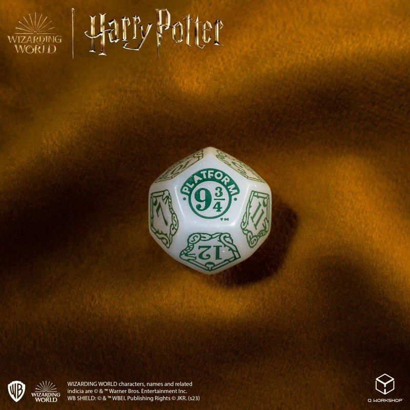 Harry Potter. Slytherin Modern Dice kauliukų rinkinys (baltos sp.) - OBUOLYS