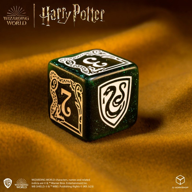 Harry Potter. Slytherin Modern Dice kauliukų rinkinys (žalios sp.) - OBUOLYS